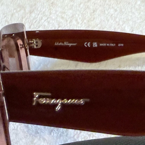 Salvatore Ferragamo Dark Brown Sunglasses main image 5
